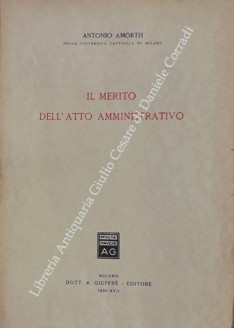 Il merito dell'atto amministrativo
