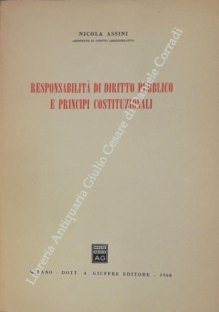 Responsabilità di diritto pubblico e principi costituzionali