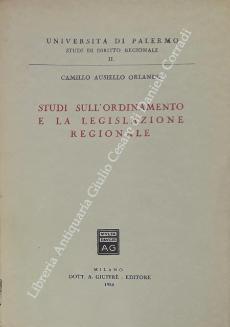 Studi sull'ordinamento e la legislazione regionale
