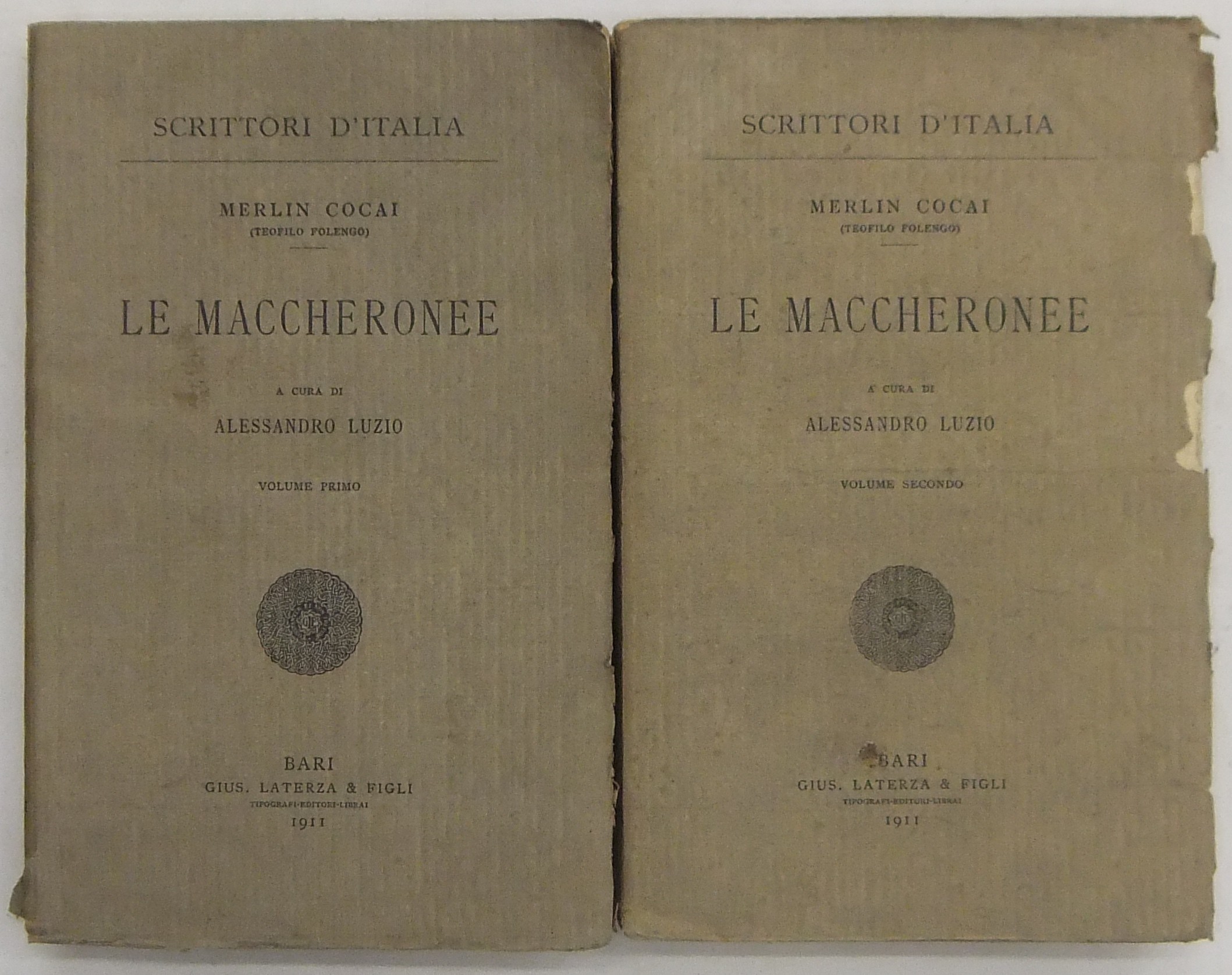 Le Maccheronee. A cura di Alessandro Luzio