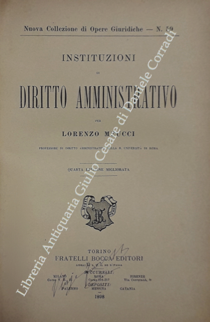 Instituzioni di diritto amministrativo