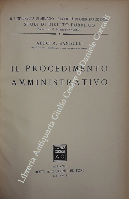 Il procedimento amministrativo