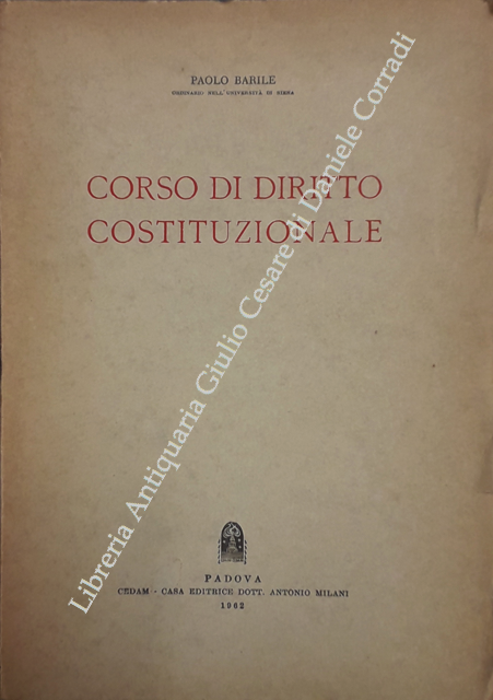 Corso di diritto costituzionale