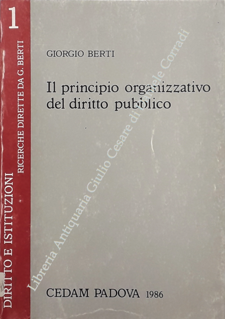 Il principio organizzativo del diritto pubblico