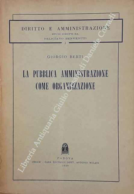 La pubblica amministrazione come organizzazione