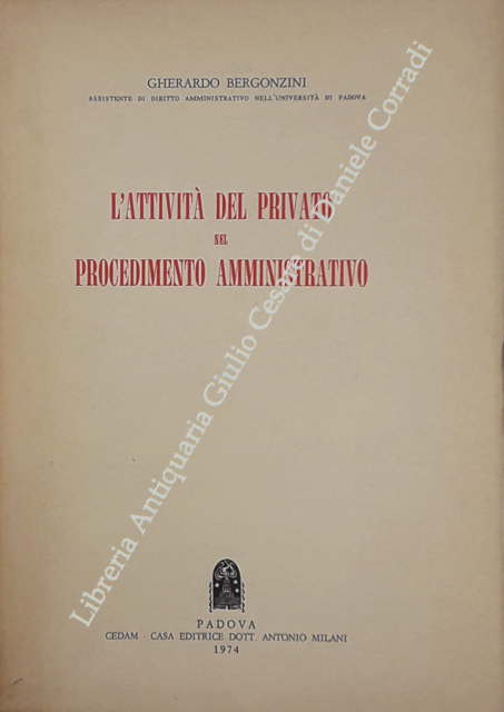 L'attività del privato nel procedimento amministrativo