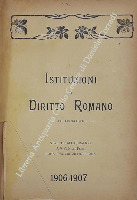 Istituzioni di Diritto Romano