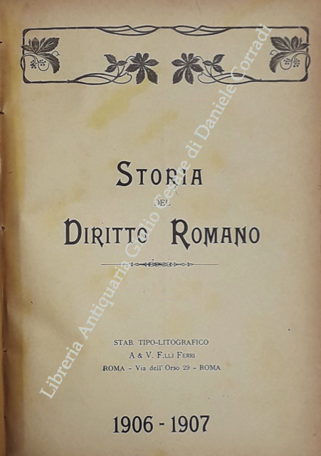 Storia del Diritto Romano