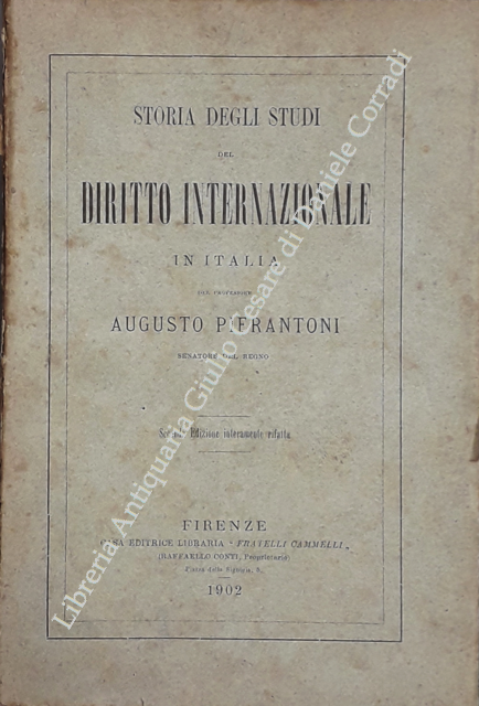 Storia degli studi del diritto internazionale in Italia