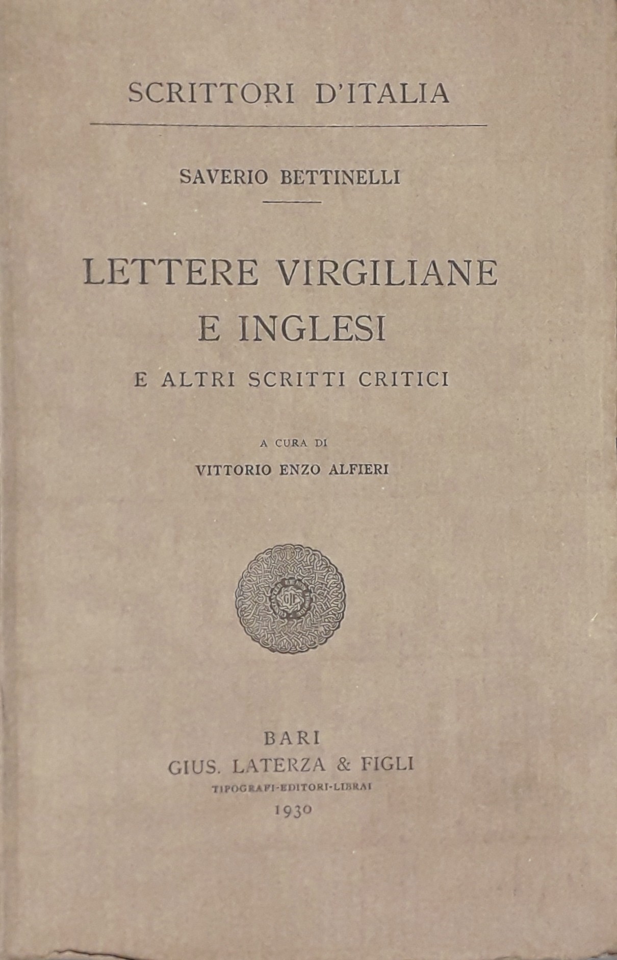 Lettere virgiliane e inglesi