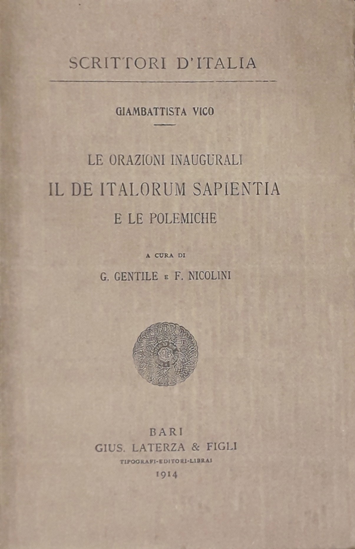 Le orazioni inaugurali