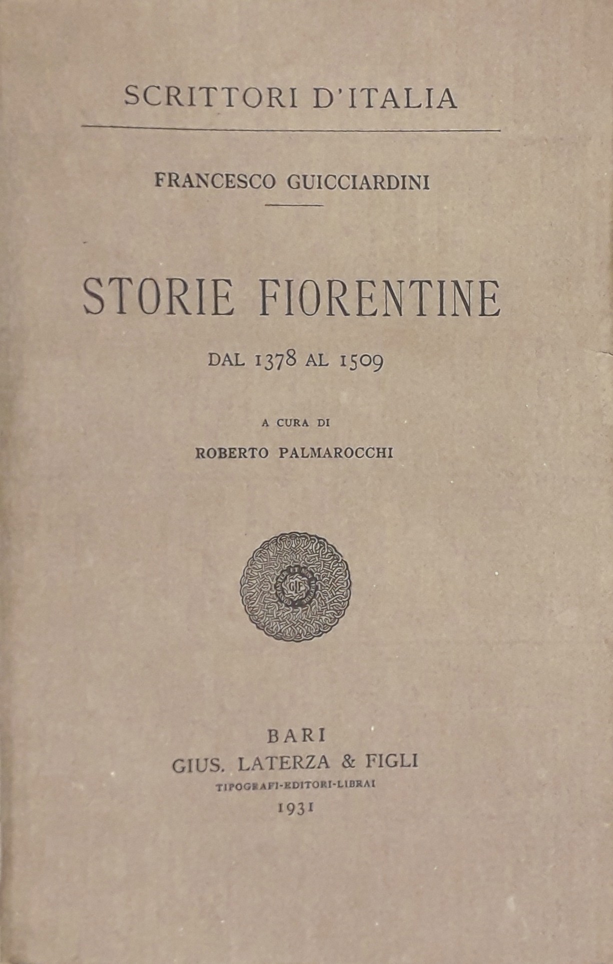 Storie fiorentine dal 1378 al 1509