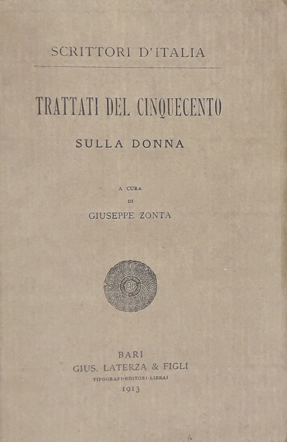 Trattati del Cinquecento sulla donna