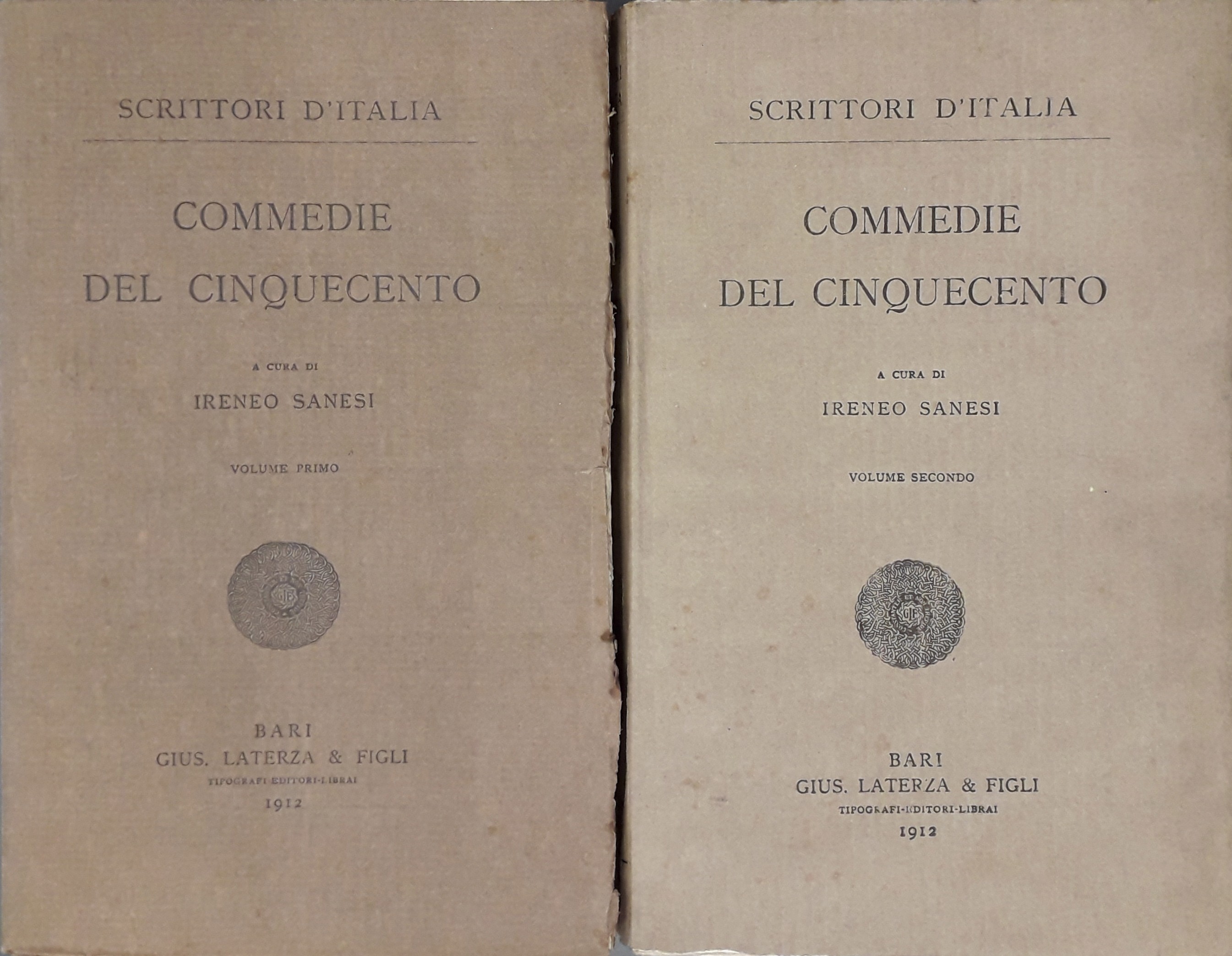 Commedie del Cinquecento. A cura di Ireneo Sanesi