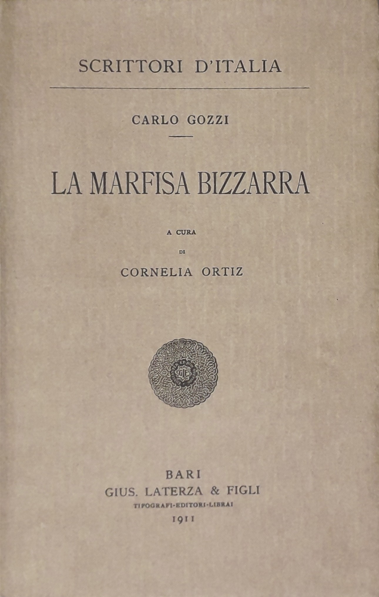 La Marfisa bizzarra. A cura di Cornelia Ortiz