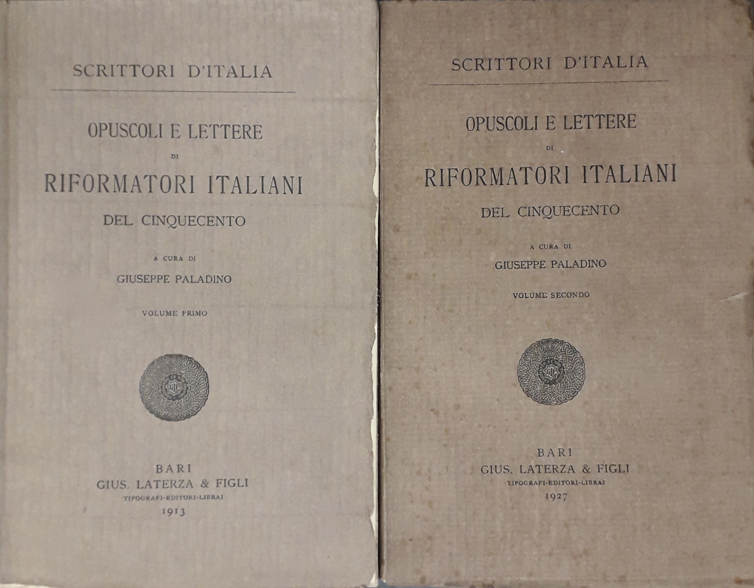 Opuscoli e lettere di riformatori italiani del Cinquecento