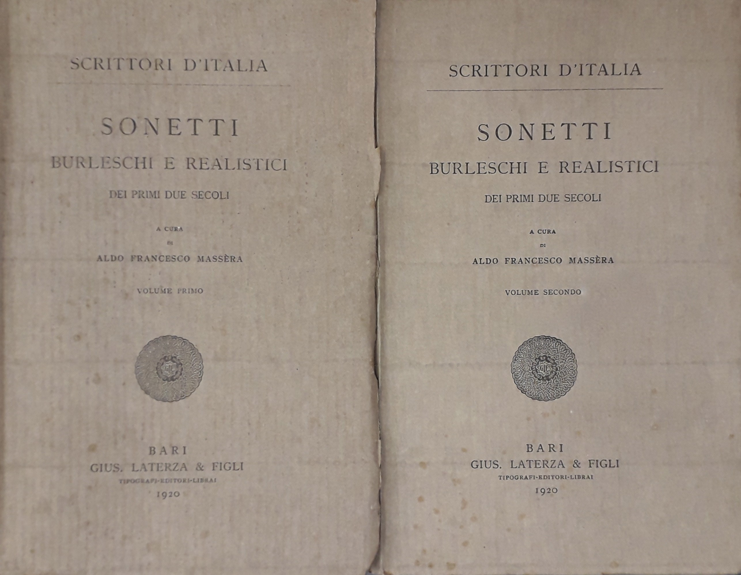 Sonetti burleschi e realistici dei primi due secoli