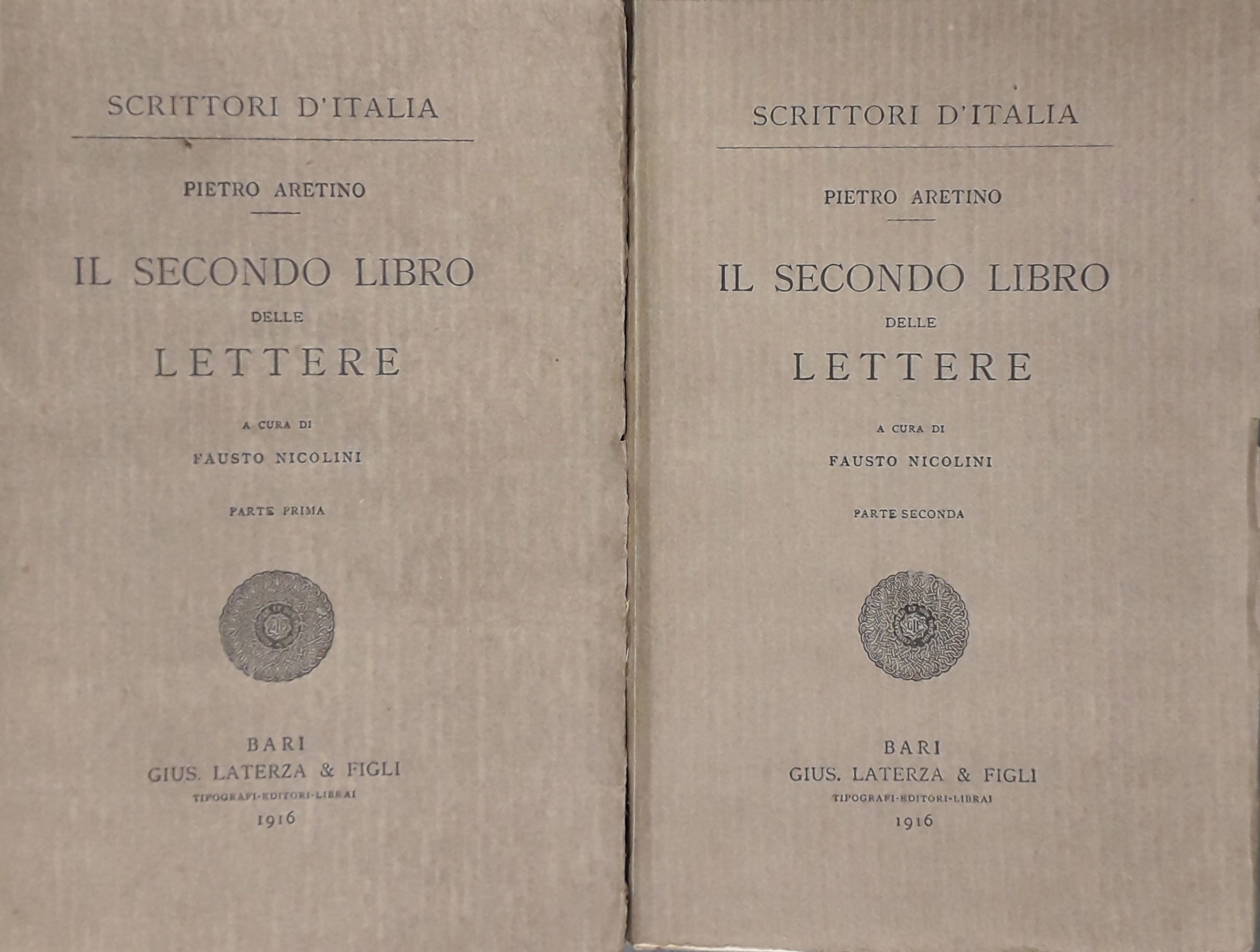 Il secondo libro delle lettere. A cura di Fausto Nicolini