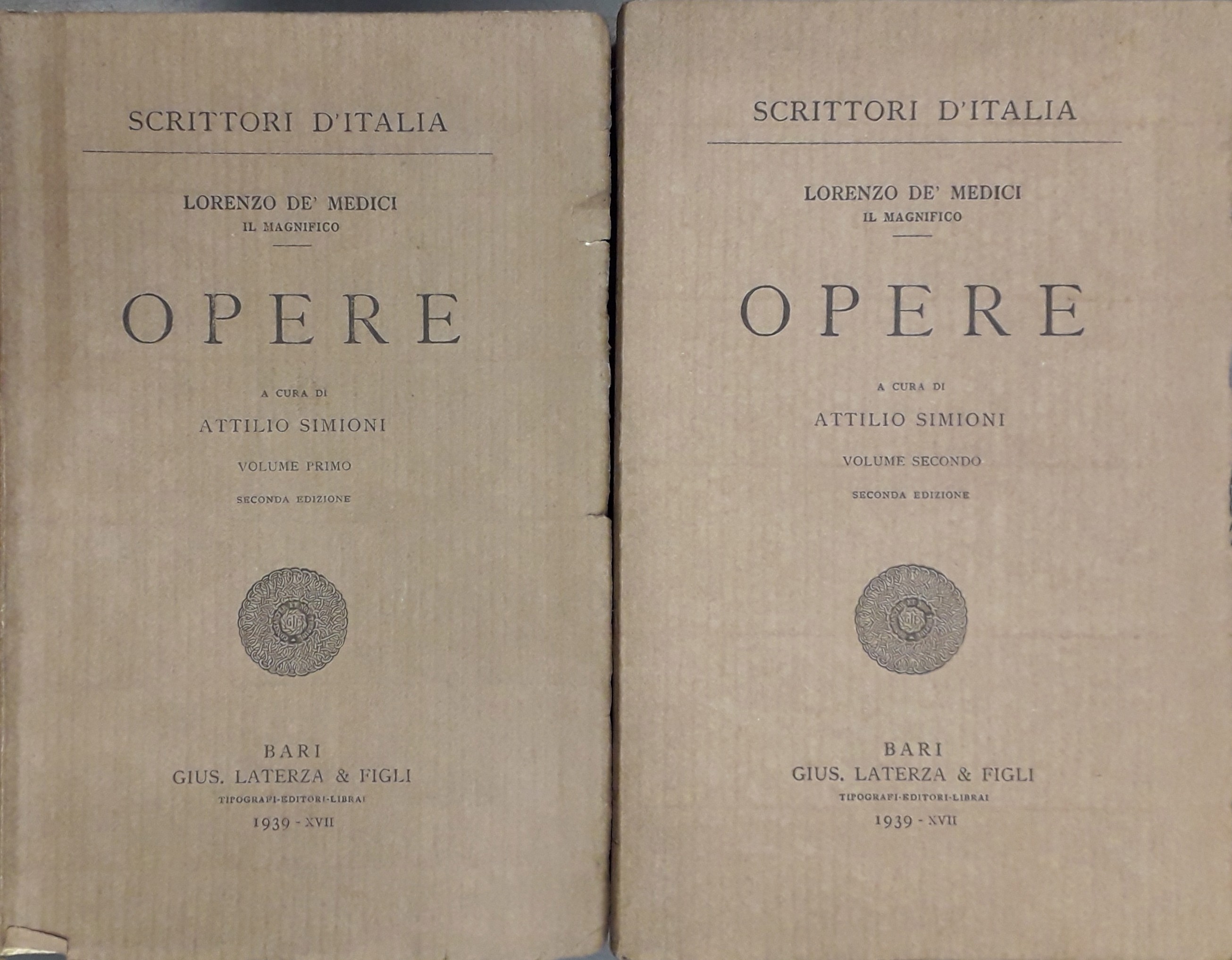 Opere. A cura di Attilio Simioni