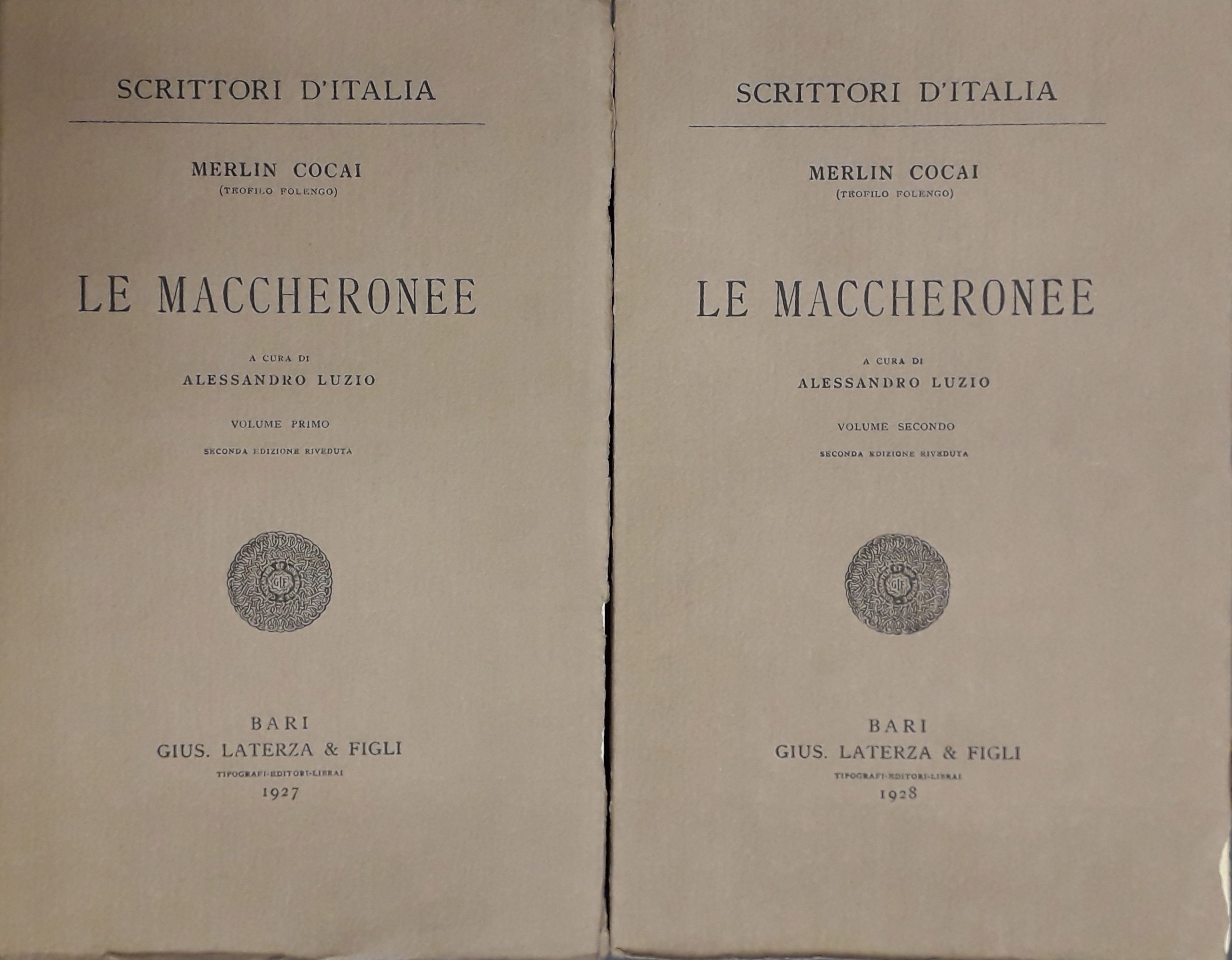 Le Maccheronee. A cura di Alessandro Luzio