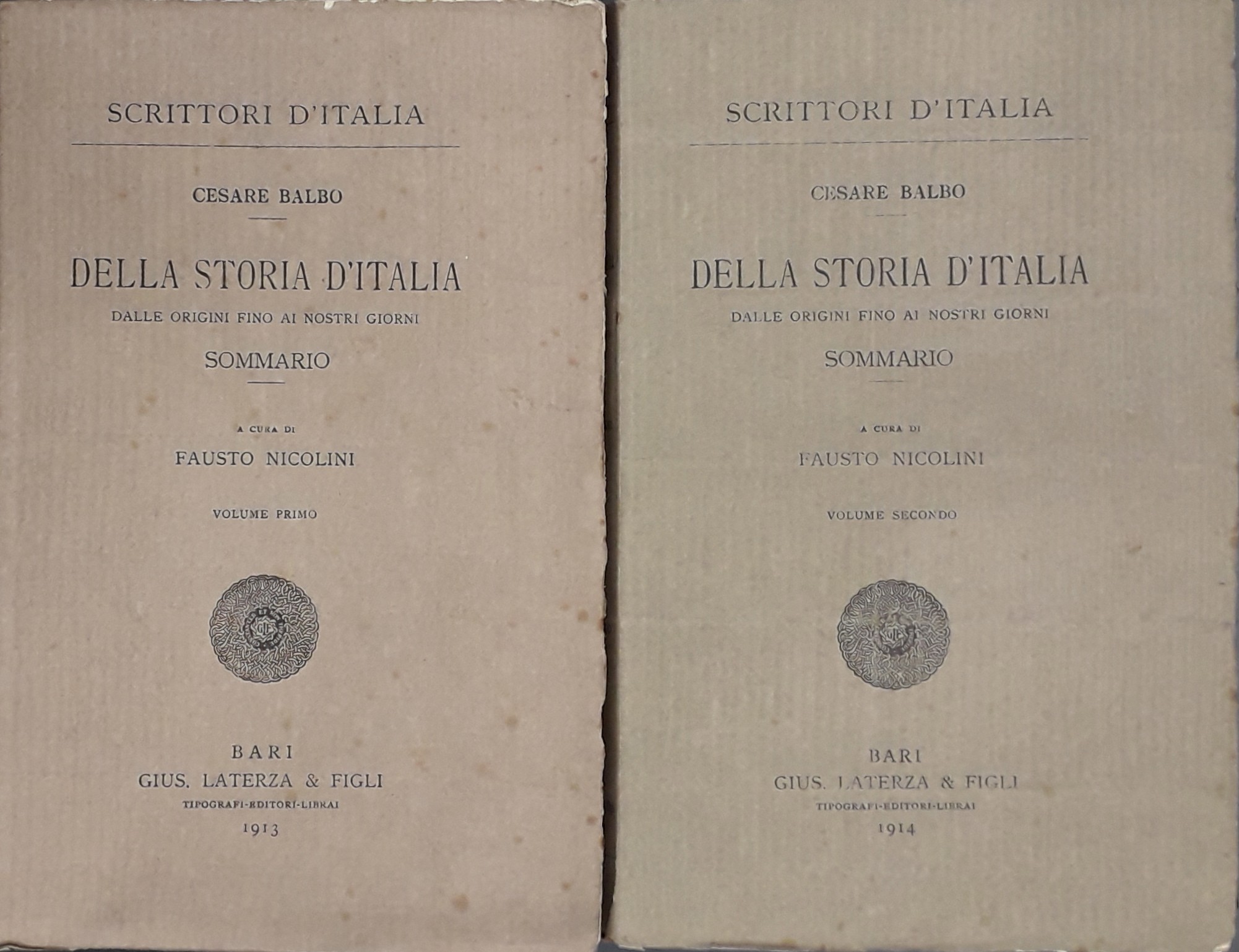 Della storia d'Italia dalle origini fino ai nostri giorni