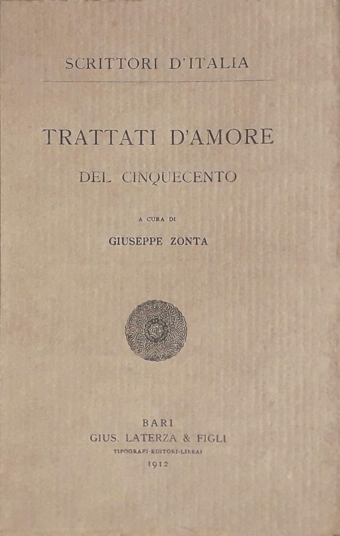 Trattati d'amore del Cinquecento