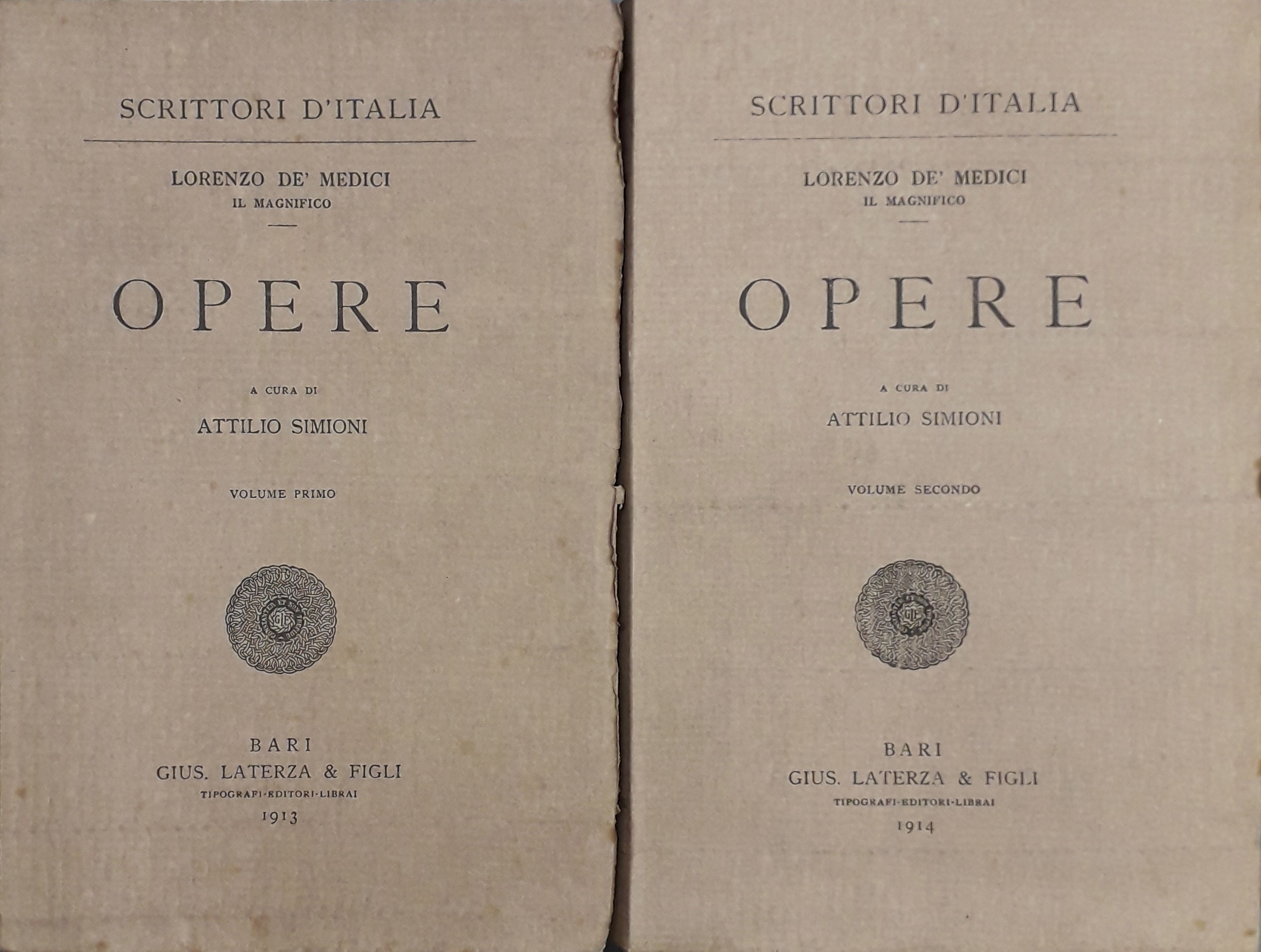 Opere. A cura di Attilio Simioni