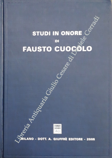 Studi in onore di Fausto Cuocolo