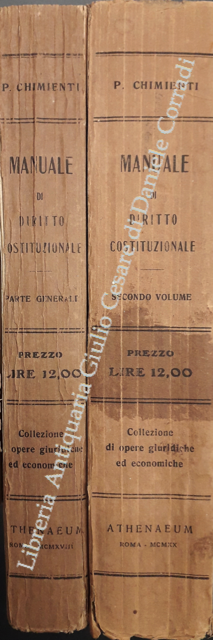 Manuale di diritto costituzionale