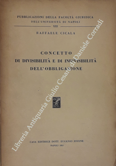 Concetto di divisibilità e di indivisibilità dell'obbligazione