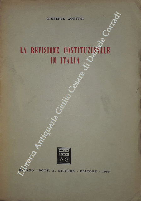 La revisione costituzionale in Italia