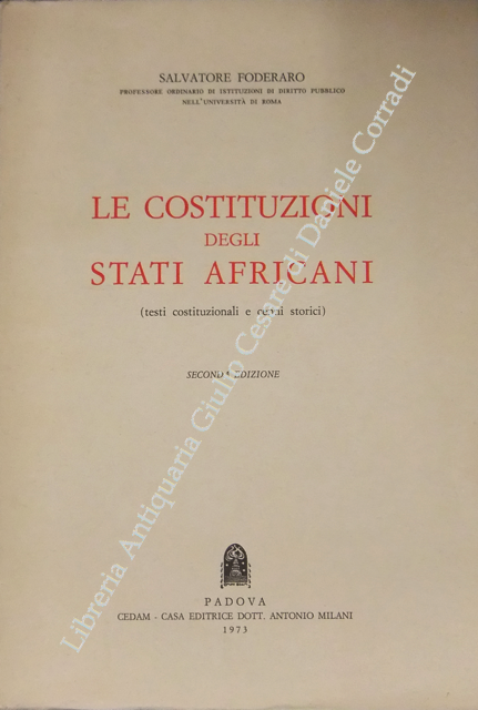 Le costituzioni degli Stati Africani