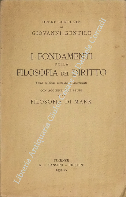 I fondamenti della filosofia del diritto