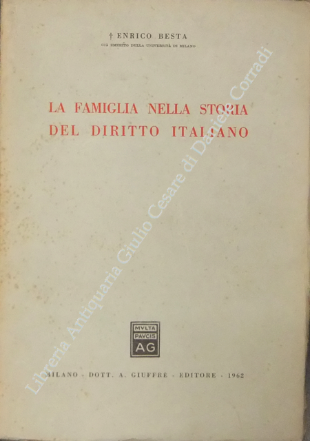 La famiglia nella storia del diritto italiano