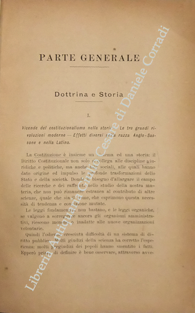 Diritto costituzionale. Dottrina e storia