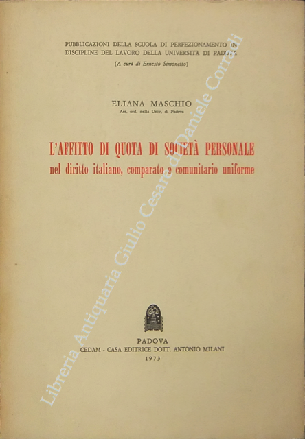 L'affitto di quota di società personale