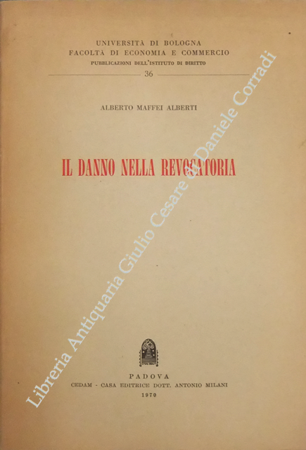 Il danno nella revocatoria