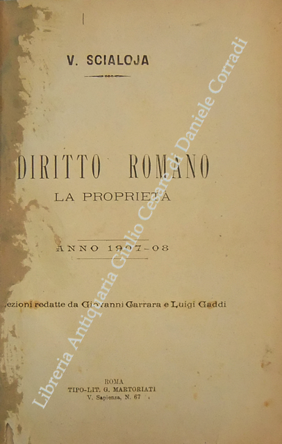 Diritto romano. La proprietà