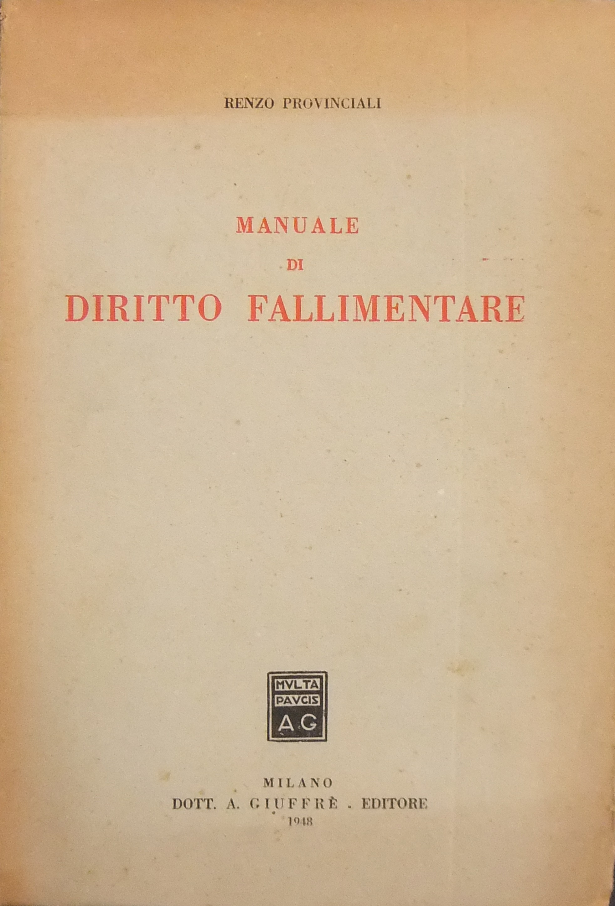 Manuale di diritto fallimentare
