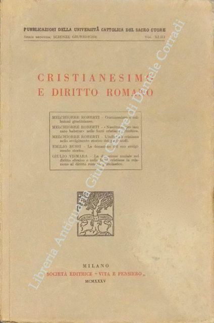 Cristianesimo e diritto romano