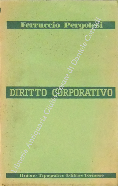 Istituzioni di diritto corporativo