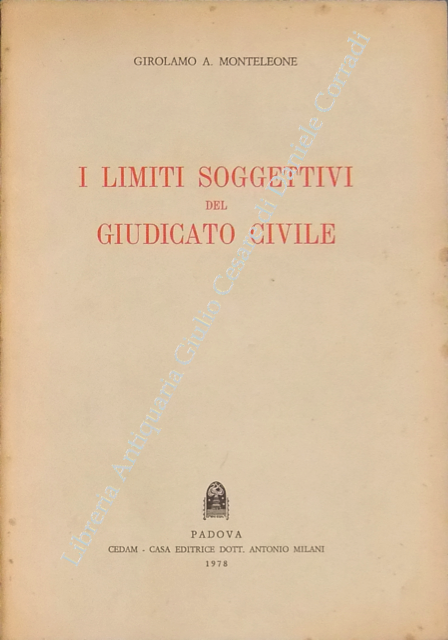 I limiti soggettivi del giudicato civile