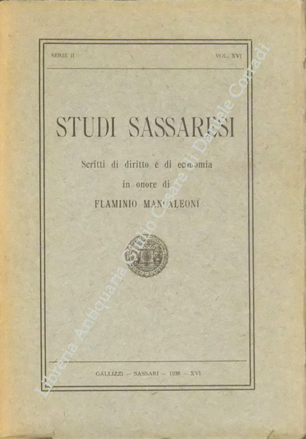 Scritti di diritto e di economia in onore di Flaminio Mancaleoni
