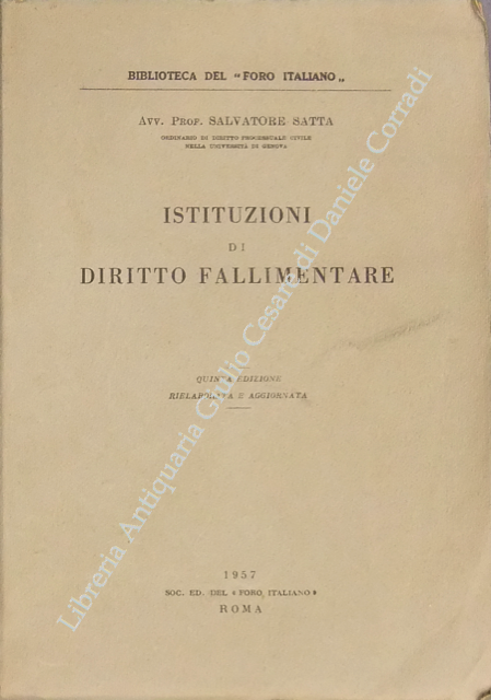 Istituzioni di diritto fallimentare