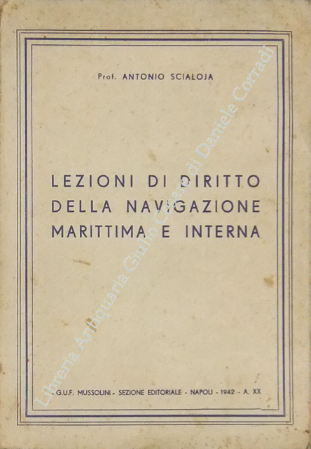 Lezioni di diritto della navigazione marittima e interna