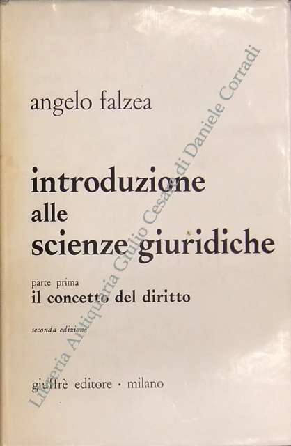 Introduzione alle scienze giuridiche. Parte prima