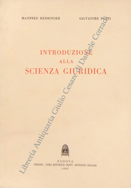 Introduzione alla scienza giuridica