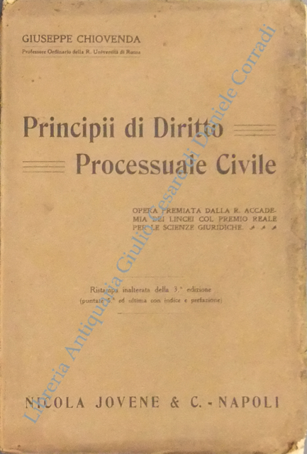 Principii di diritto processuale civile.