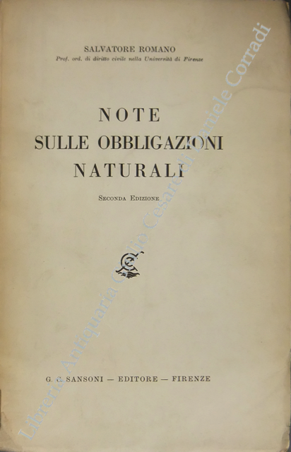 Note sulle obbligazioni naturali