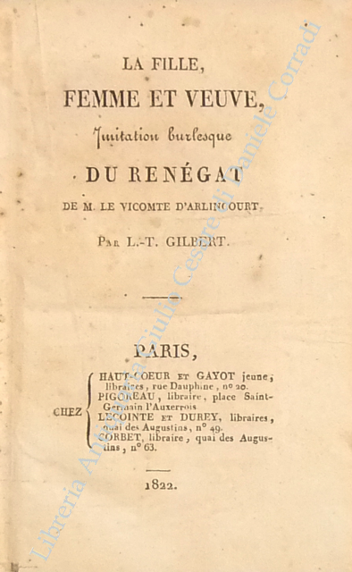 La fille femme et veuve